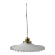 Pendant in serrated opaline early 20th century