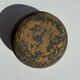 Small round ancient vase in engraved terracotta, Indonesian polychromy H10 D1