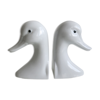 Pair of swan bookends
