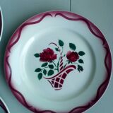 6 Lunéville flat plates, Model "Mireille" 1960
