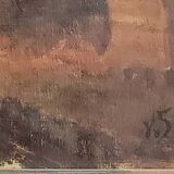 Oil on canvas Industrial Landscape