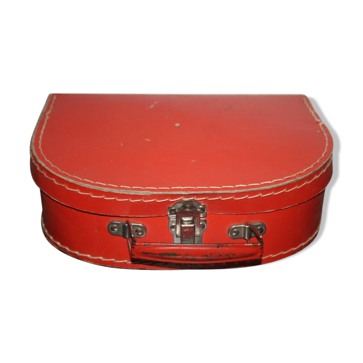 Small suitcase cardboard orange