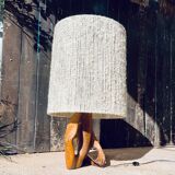 Artisanal brutalist lamp 70's