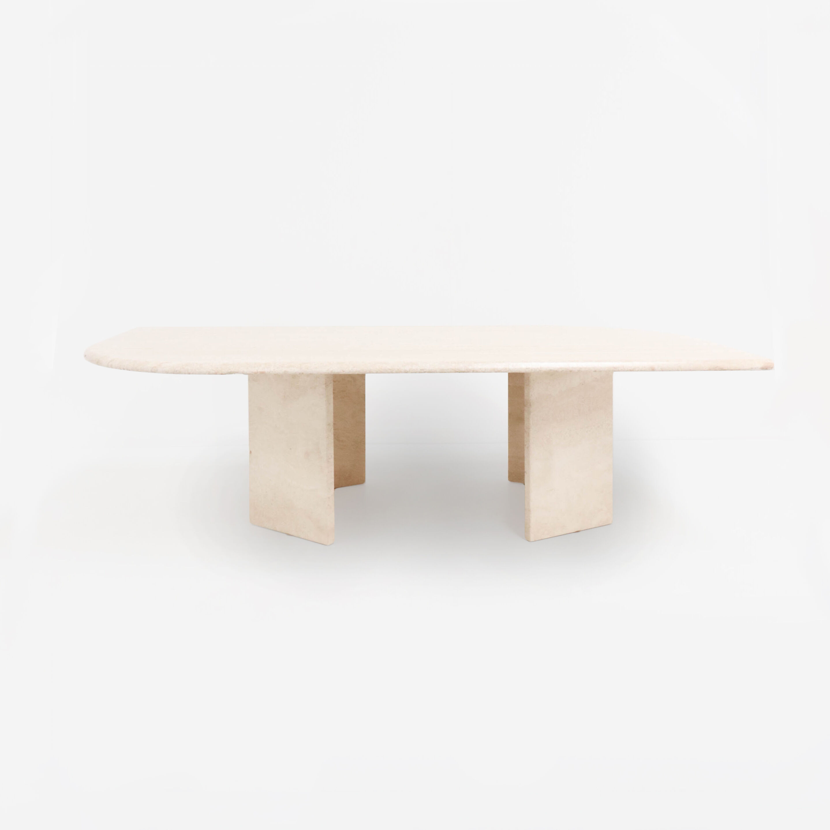 Table basse en travertin vintage