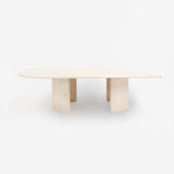 Table basse en travertin vintage