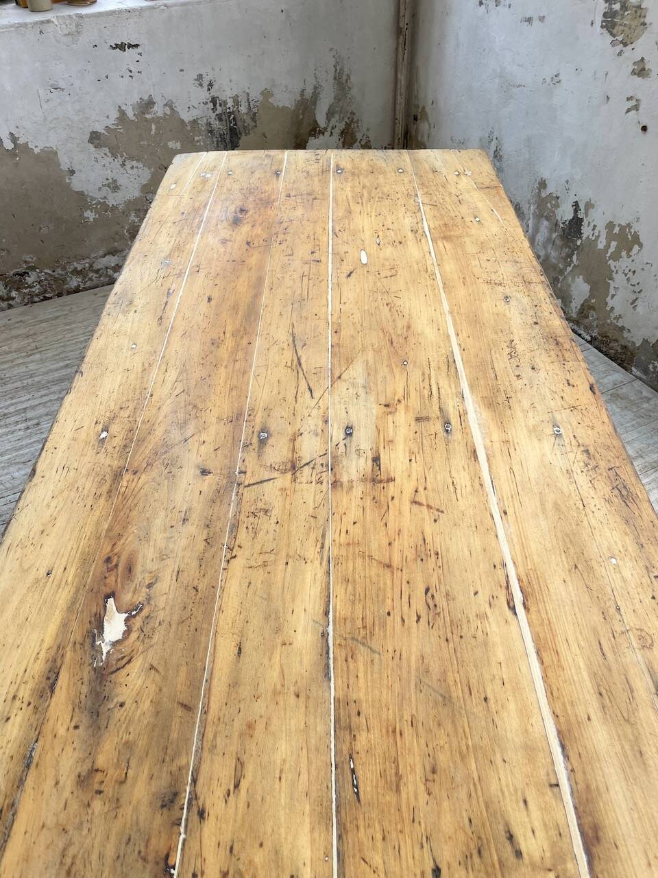 2m pine and oak farmhouse table
