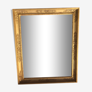 Miroir ancien en bois doré 70x57cm