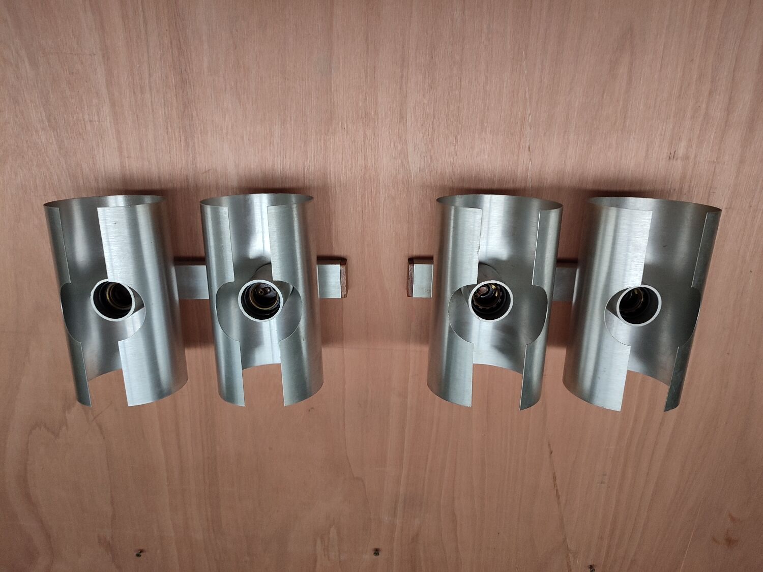 Loss of brushed aluminum sconces