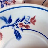 Set of 7 porcelain dessert plates