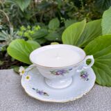 Candle Cup Violet Fleurette, Scent Wood of Provence