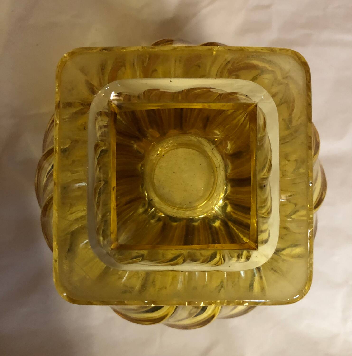 Art Deco crystal vase