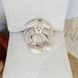Fauteuil chauffeuse tissu bouclettes