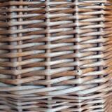 Vintage wicker oval basket