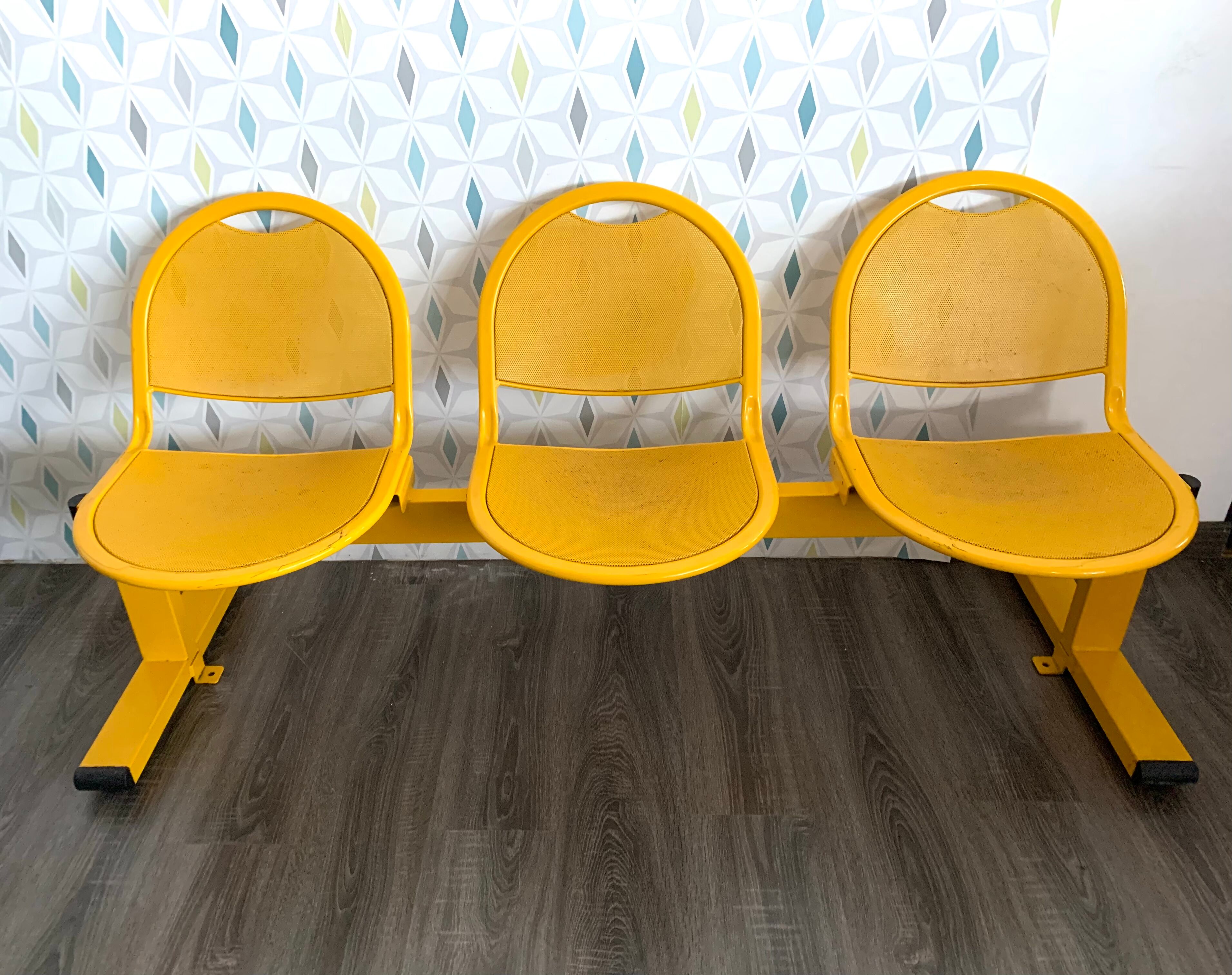 Banc salle d’attente vintage