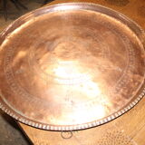 Ancien plateau du maghreb en cuivre