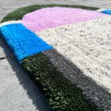Tufted carpet made in France, 100% wool
