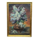 Peinture signée "Bouquet de lilas".