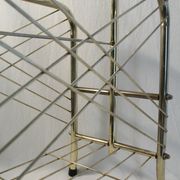 Vintage gilded metal magazine racks - 70s