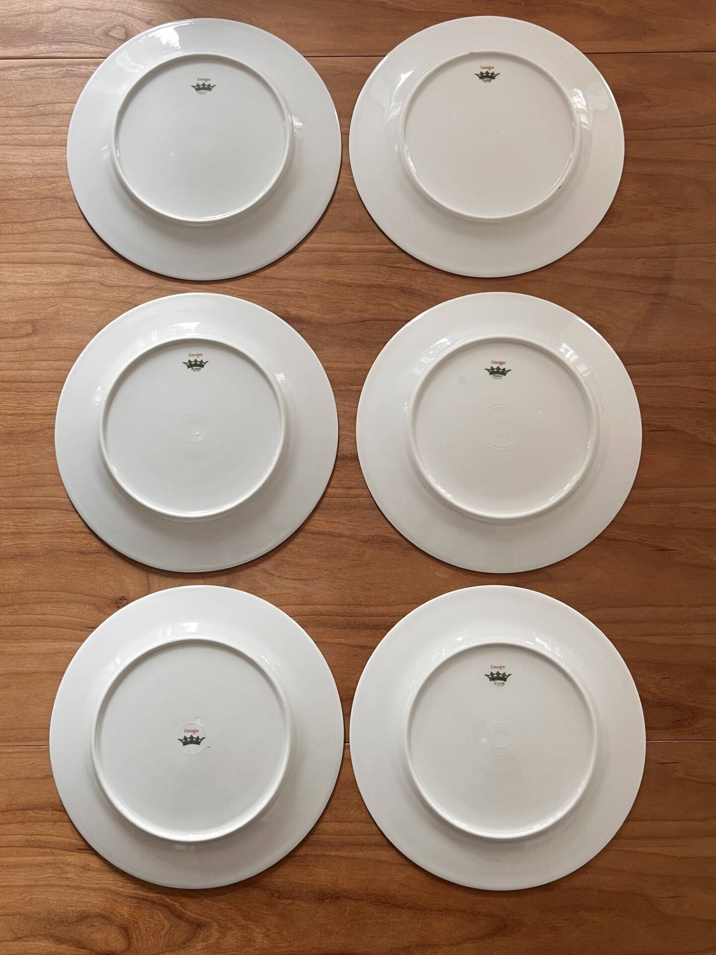 Set of 6 antique plates