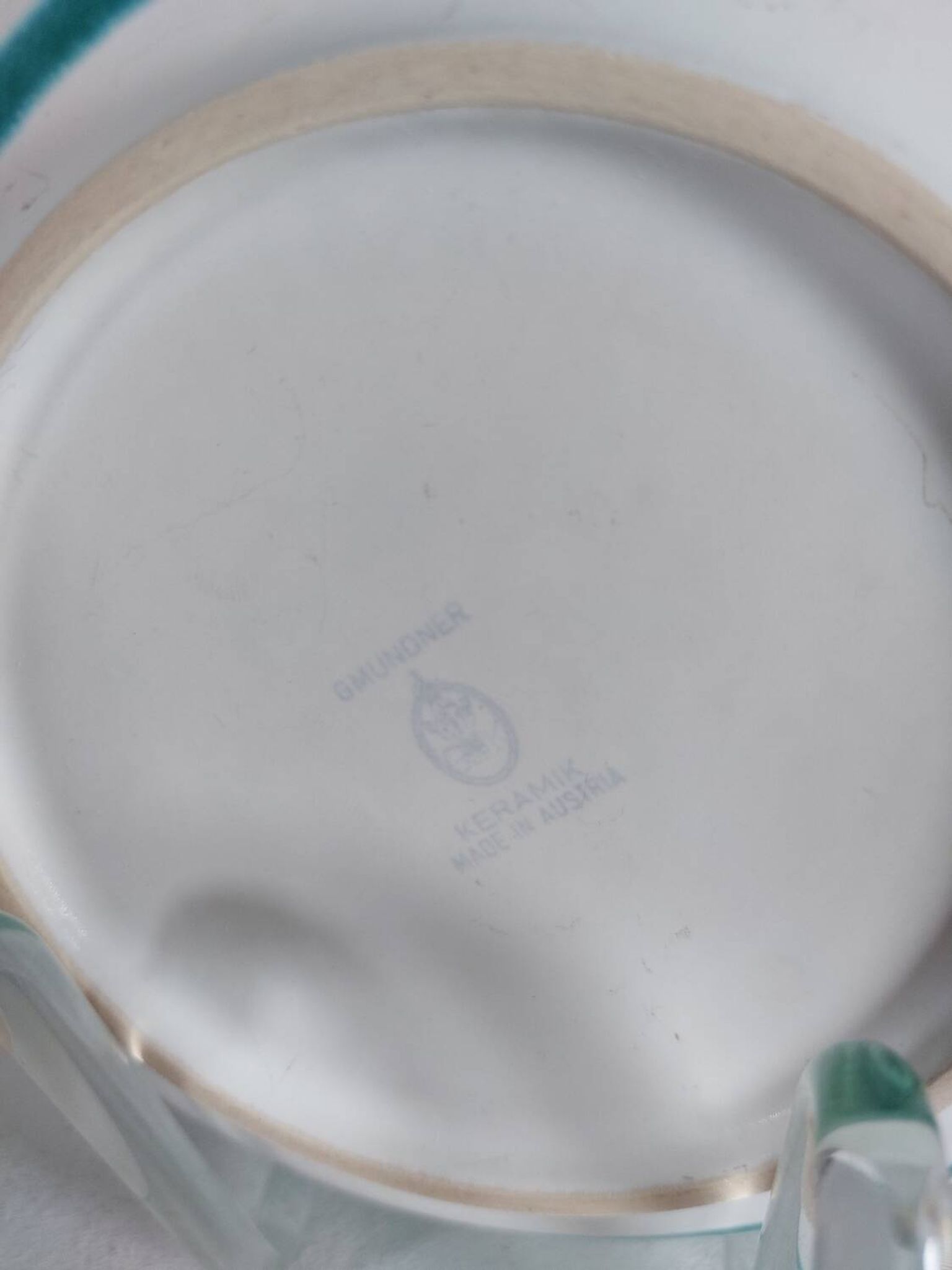 Paire d'assiettes vintage peintes à la main par Gmunder Keramik Autriche