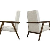 Fauteuils minimalistes, Pologne, années 1960, lot de 2