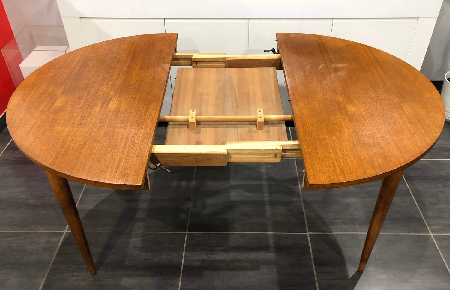 Scandinavian extendable teak table 1970s