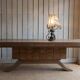 Console attribuée à Tomaso Buzzi. Années 60. Italie. Chêne. 240x84x74 cm
