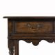 French 20th century oak side table with 2 drawers, ca. 1960