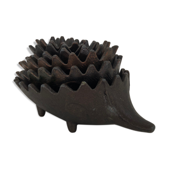 Hedgehog ashtrays by Walter Bosse for Hertha Baller vintage 1950