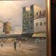 Oil on canvas caroline burnett paris moulin rouge + gilded wooden frame