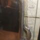 Silver metal service tray 80s