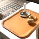 Plateau Platex en bois, années 70