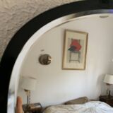 Vintage mirror 1960 asymmetrical rearview mirror - 55 x 38 cm