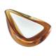 Bright empty thick glass pocket