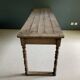 Oak console, 19th century draper table