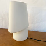 Vintage white glass lamp