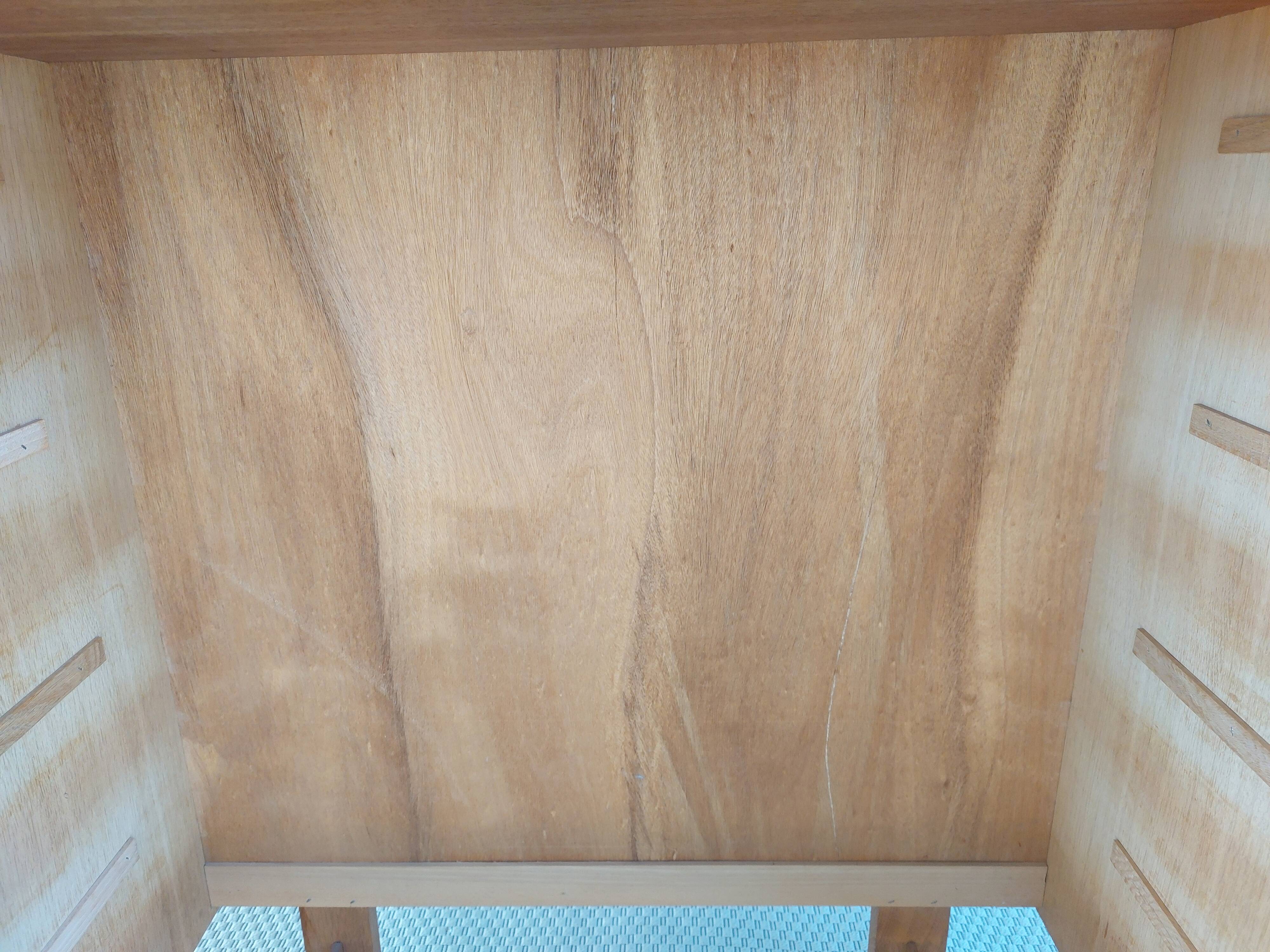 vintage chest of drawers, 60s-70s, "hidden" handles