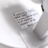 Postmodern opaline glass sconce no. 2299 by fontana arte, italy