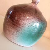 Soliflore ball vase in polychrome ceramic / 70s-80s