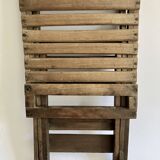 Ancienne chaise pliante avec dossier