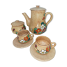 Set of coffee pot, sugar pot and 6 cups with saucers