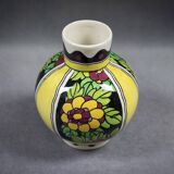 C. CATTEAU - Boch Keramis La Louvière - Art Deco Vase from the 1930s