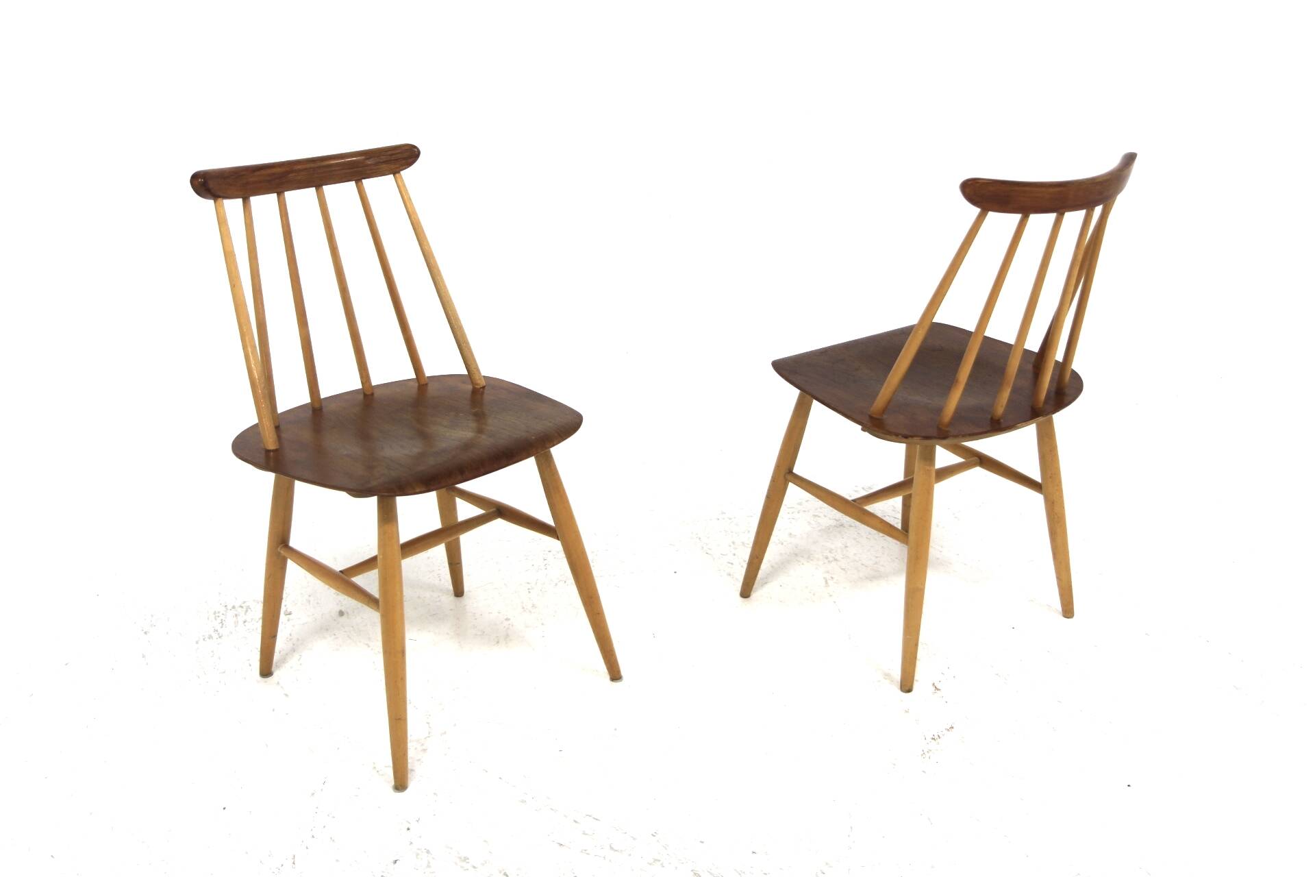 Set of 2 Scandinavian "Fanett" chairs by Ilmari Tapiovaara, Sweden, 1960