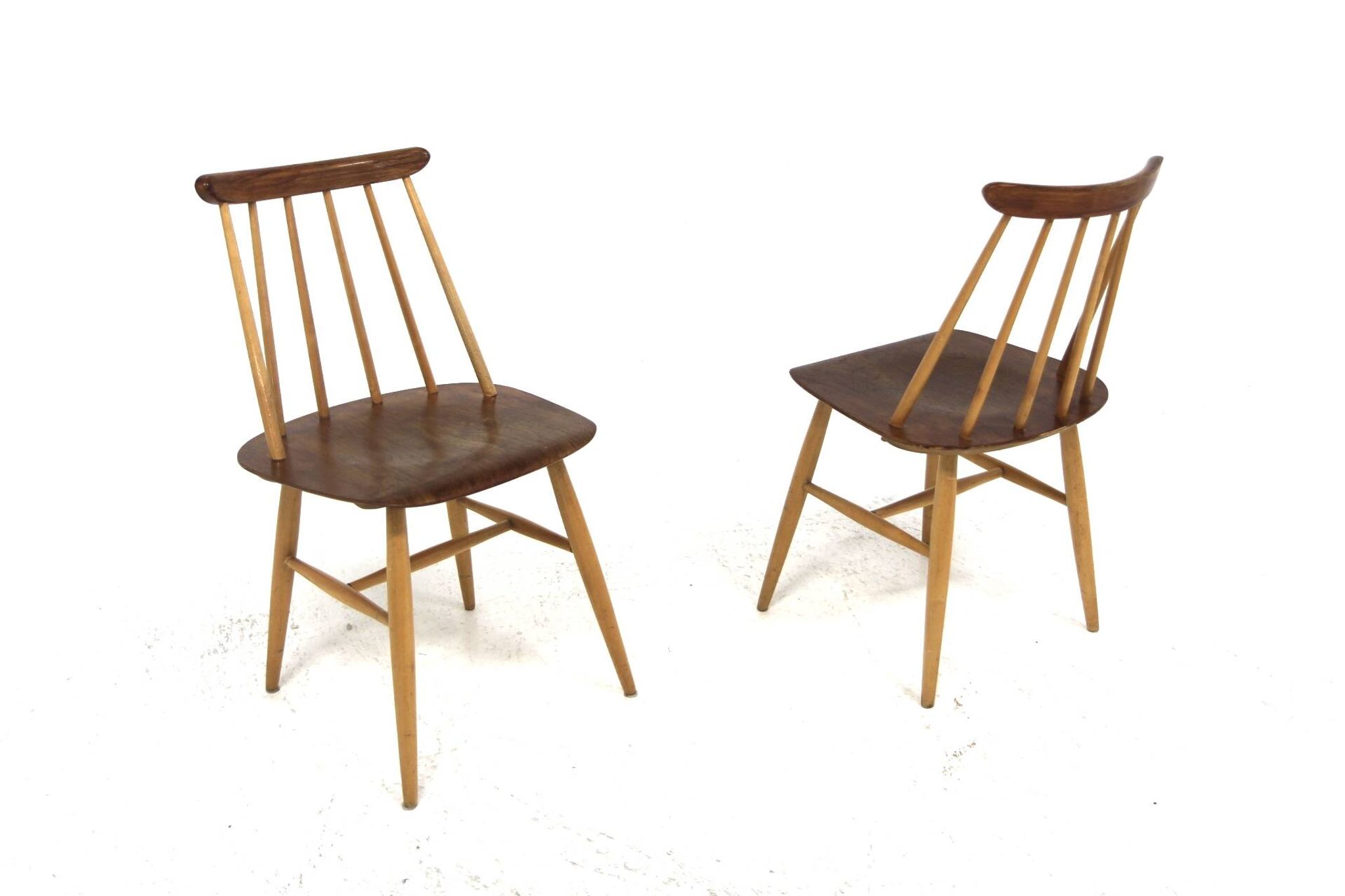 Set de 2 chaises scandinave "Fanett" par Ilmari Tapiovaara, Suède, 1960