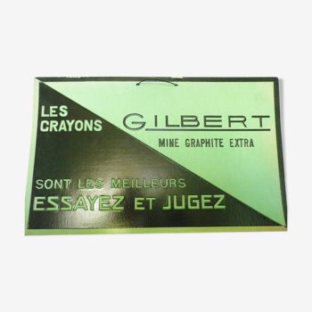 Affiche publicitaire "Les crayons Gilbert"