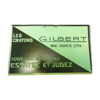 Affiche publicitaire "Les crayons Gilbert"