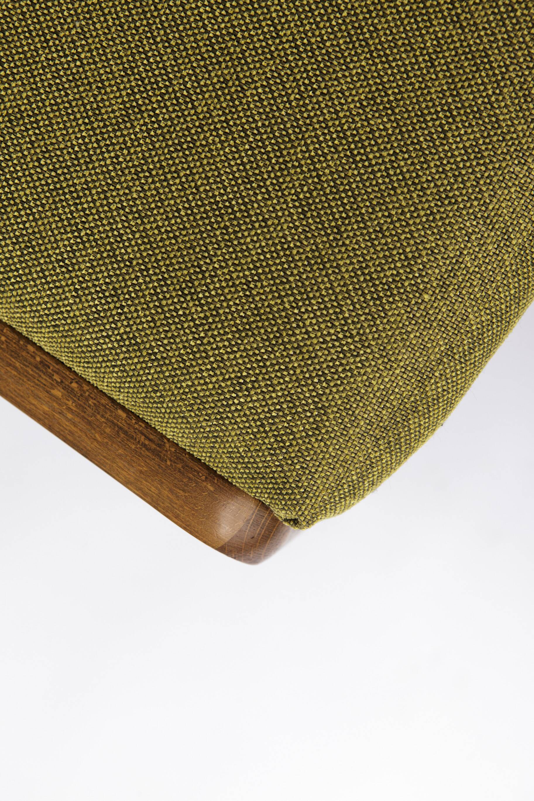 Set of 6 Mid Century Dining Chairs, Baumann Gondola Chairs 1970s, Oak Wood