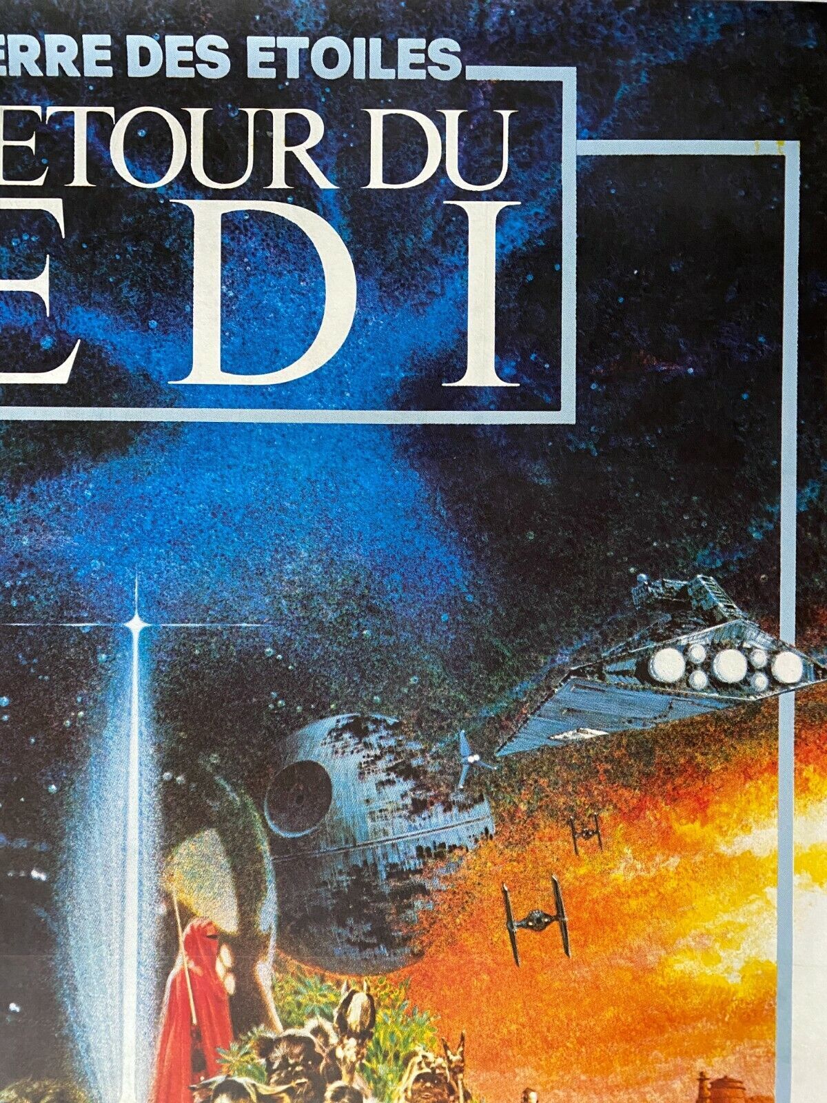 Original movie poster canvas "Return of the Jedi" Star Wars 120x160cm 1983