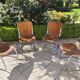 Lot de chaises cuir Ligne Roset Année 1976