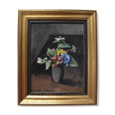 Huile sur toile "Un bouquet de fleurs dans un vase", Maurice Asselin (1882-1947) 1942